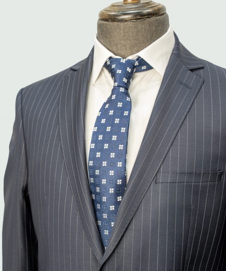 Costume Rayure Business Emmanuelle Khanh